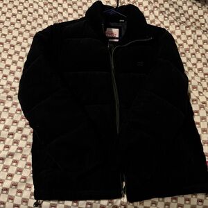 Levi's Ladies Corduroy Puffer Jacket, Black, medium